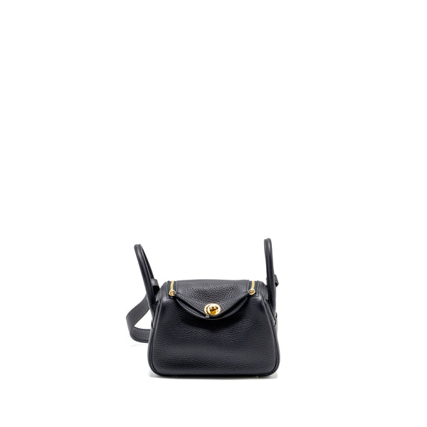 Hermes mini Lindy clemence caban GHW Stamp U
