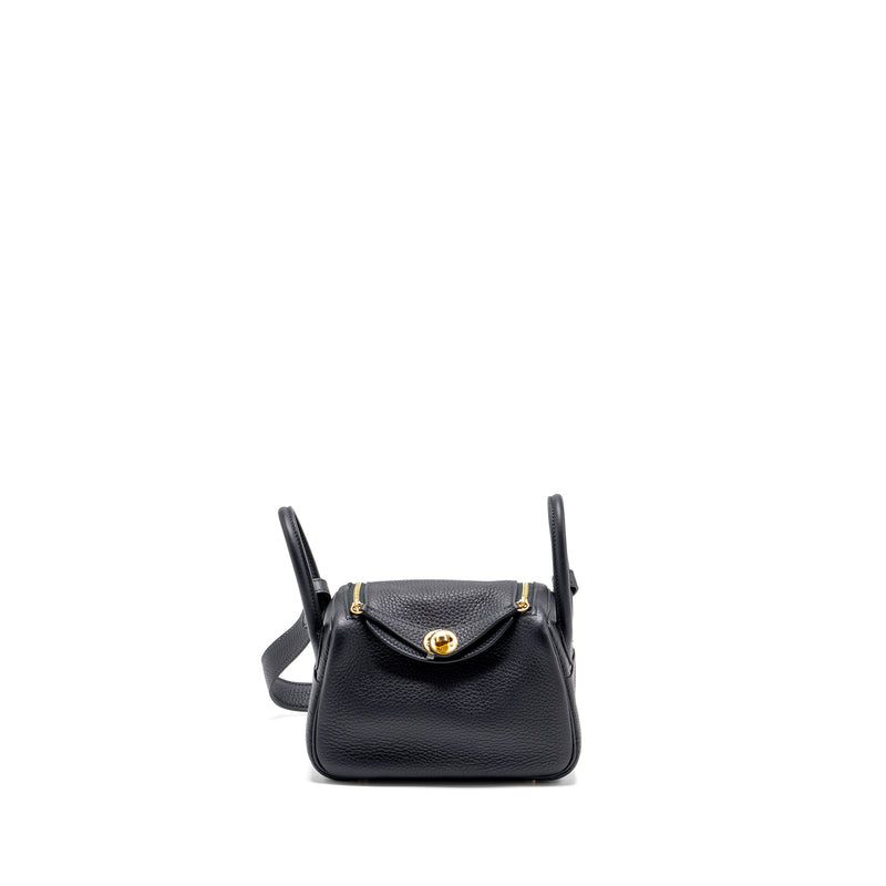 Hermes mini Lindy clemence caban GHW Stamp U