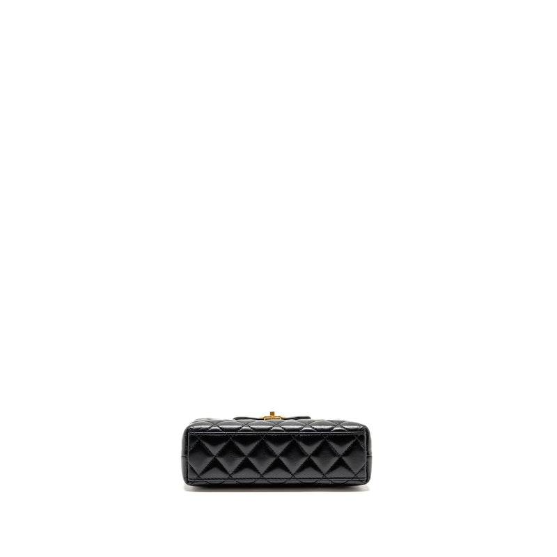 Chanel Mini Kelly Shopping Tote Bag Calfskin black GHW (microchip)