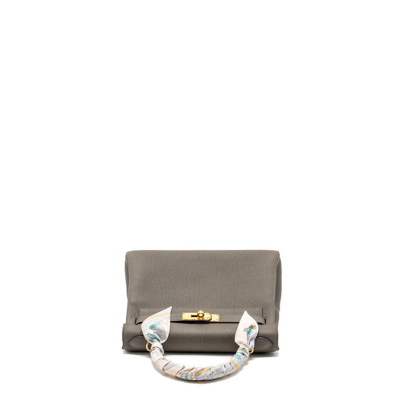 Hermes Kelly 28 Togo Gris Etain GHW stamp U