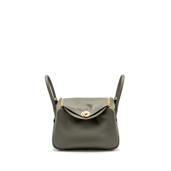 Hermes Lindy 26 Evercolor Gris Meyer GHW Stamp B