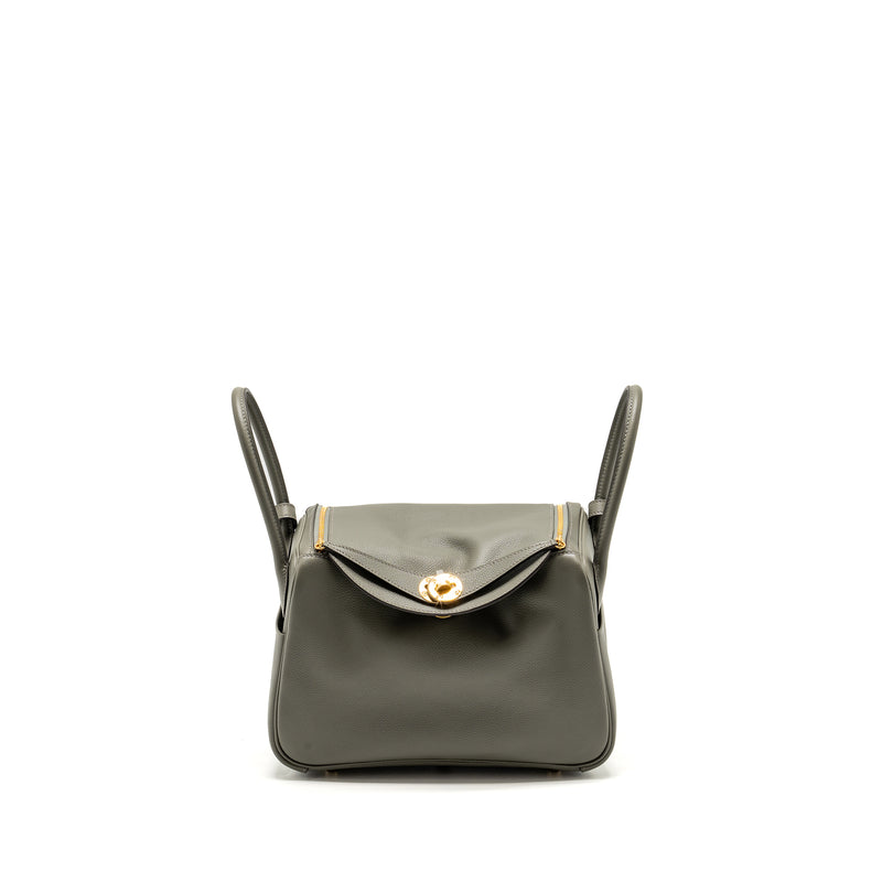 Hermes Lindy 26 Evercolor Gris Meyer GHW Stamp B