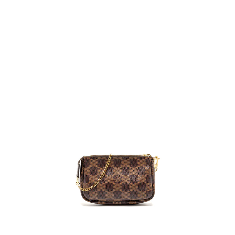 Louis Vuitton Mini Pochette Accessories Damier Ebene Canvas GHW