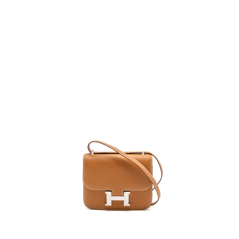 Hermes Mini Constance Epsom Gold SHW Stamp B (new version)