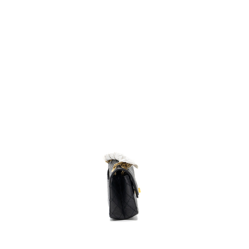 Chanel Mini 2.55 Reissue Flap Bag Aged Calfskin Black GHW (Microchip)