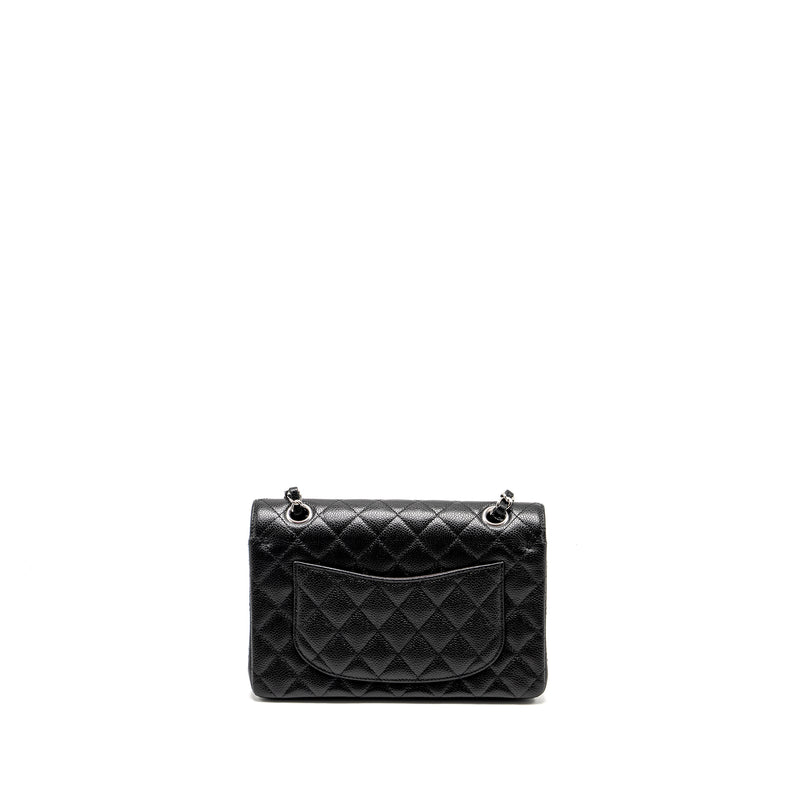 Chanel Small Classic Double Flap Bag Caviar Black SHW (Microchip)