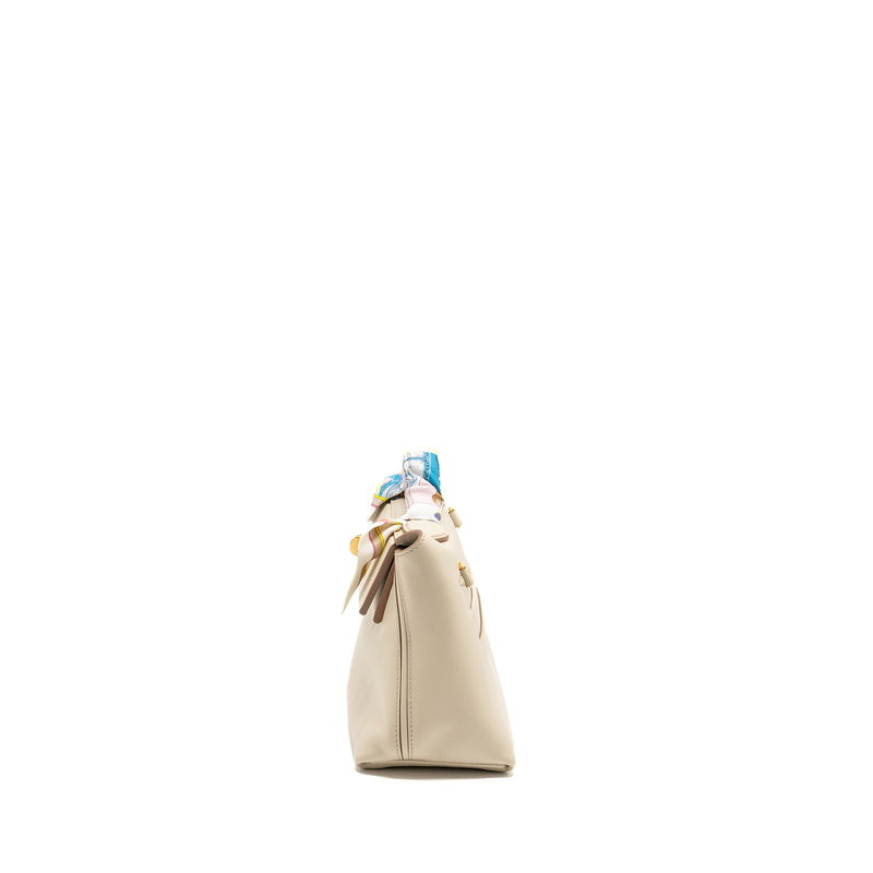 Hermes Mini 24/24 2424-21 Bag Evercolor/ Swift Beton GHW Stamp B