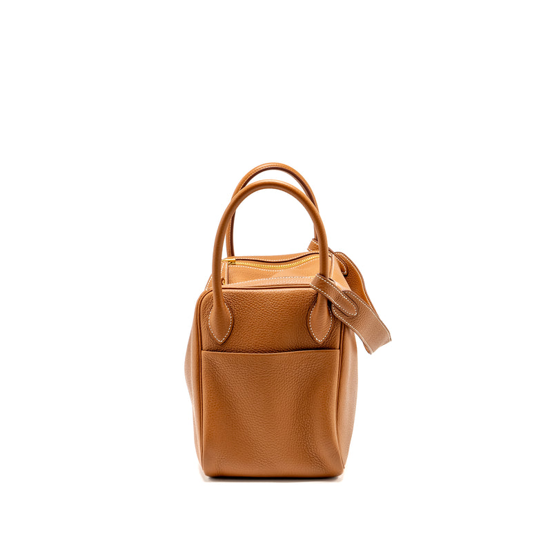 Hermes Lindy 30 Clemence Gold GHW Stamp A