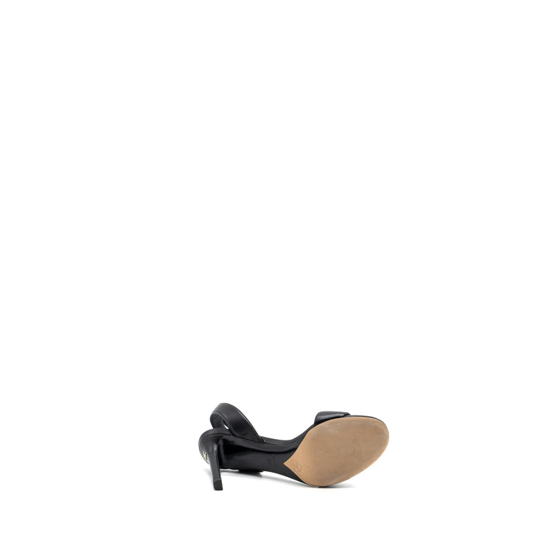 Chanel Size 36 Heel Sandals Leather Black