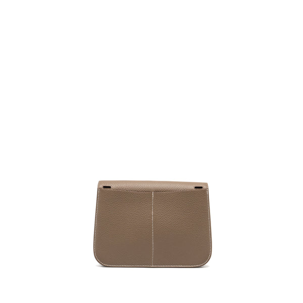 Hermes Halzan 25 Clemence Etoupe GHW Stamp B