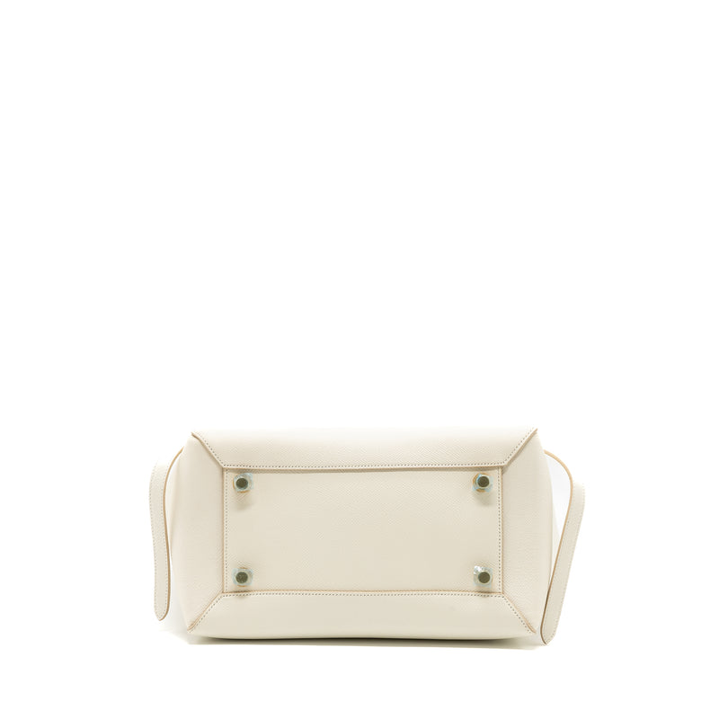 Celine Mini Belt Bag Grained Calfskin White GHW