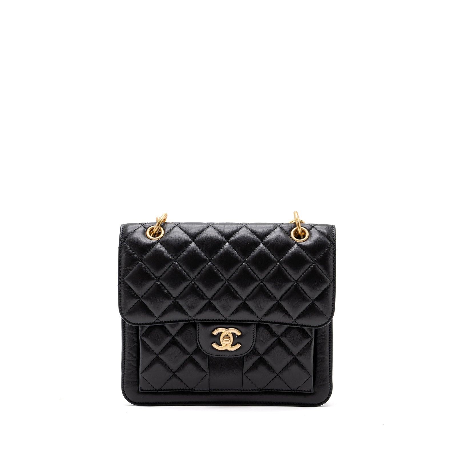 Chanel 23S Flap Backpack Calfskin Black Brushed GHW Microchip