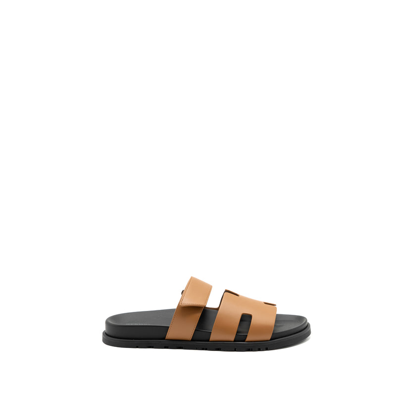 Hermes Size 43 Chypre Sandals Natural