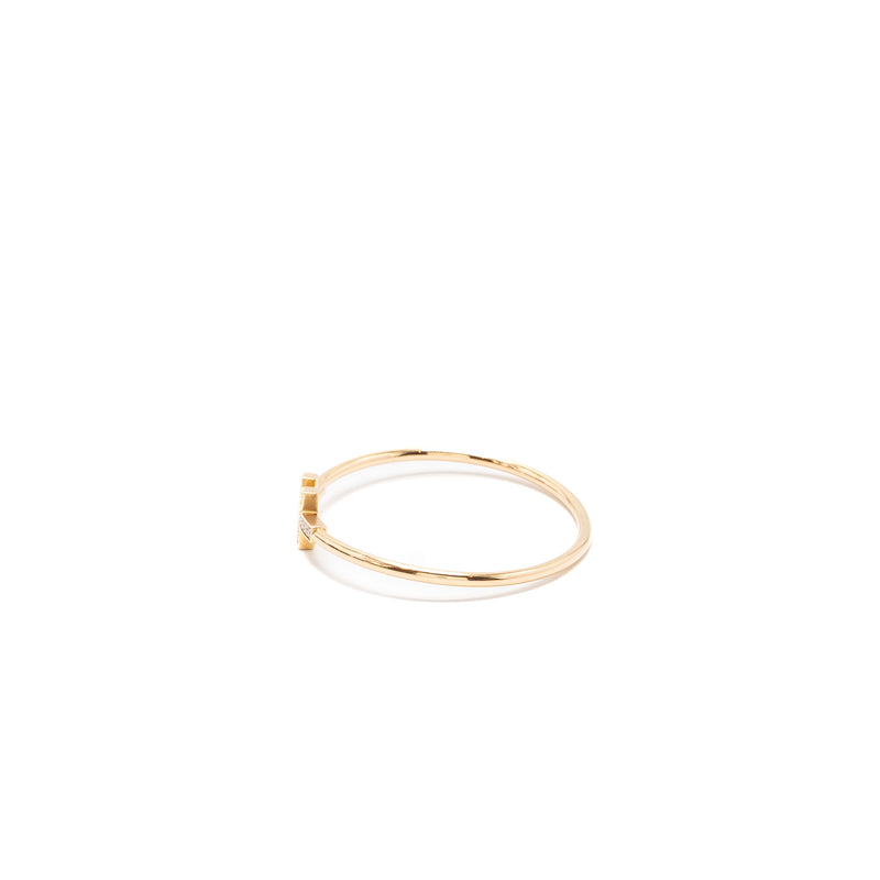 Tiffany size small T Diamond Wire Bracelet in 18K Gold