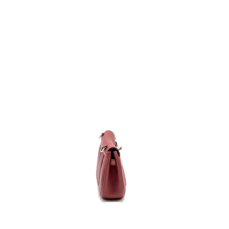 Hermes Berline Mini Swift K1 Rouge Grenat SHW Stamp X