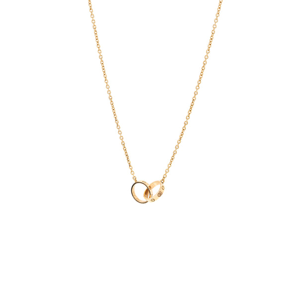 Cartier love necklace rose gold