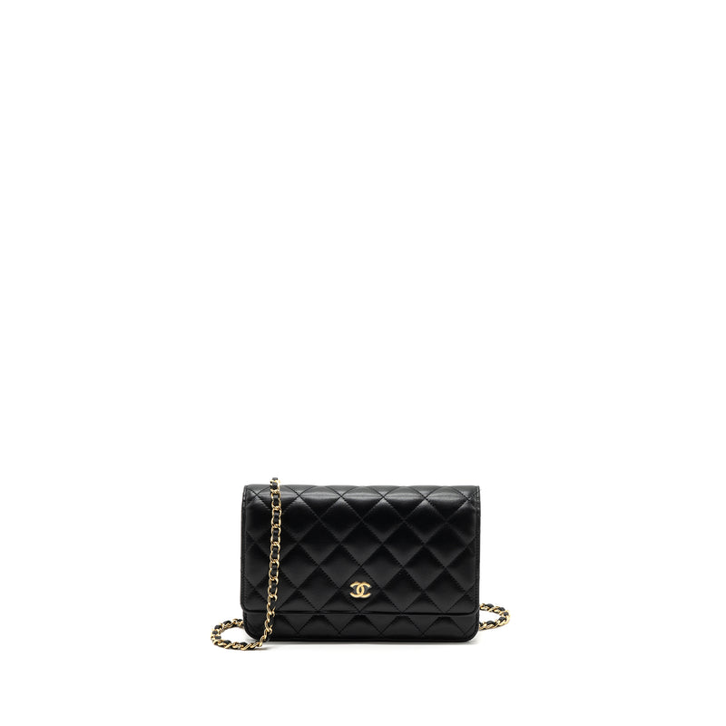 Chanel Classic Wallet On Chain Lambskin Black GHW