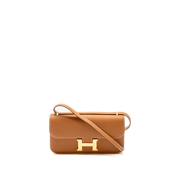 Hermes Constance Elan Epsom Gold GHW Stamp B