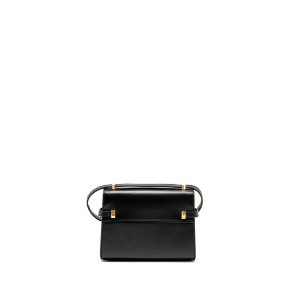 Saint Laurent Mini Manhattan Shoulder Bag Calfskin Black GHW