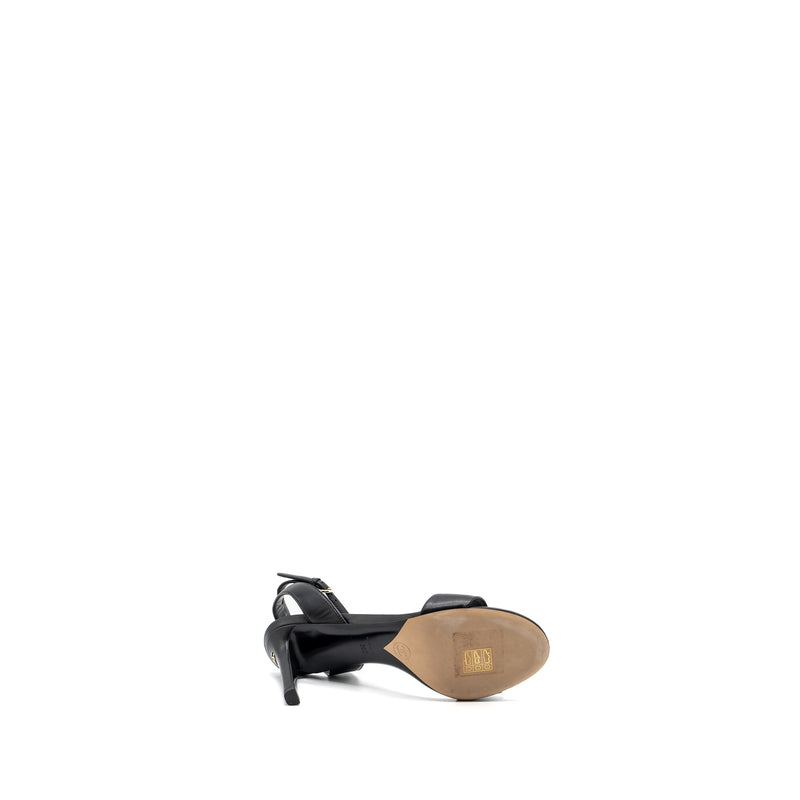 Chanel Size 36 Heel Sandals Leather Black