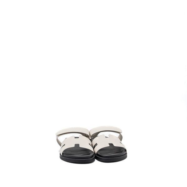 Hermes Size 43 Chypre Sandals Epsom Beige Glaise