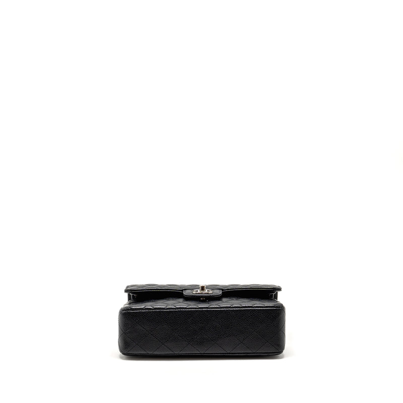 Chanel Small Classic Double Flap Bag Caviar Black SHW (Microchip)