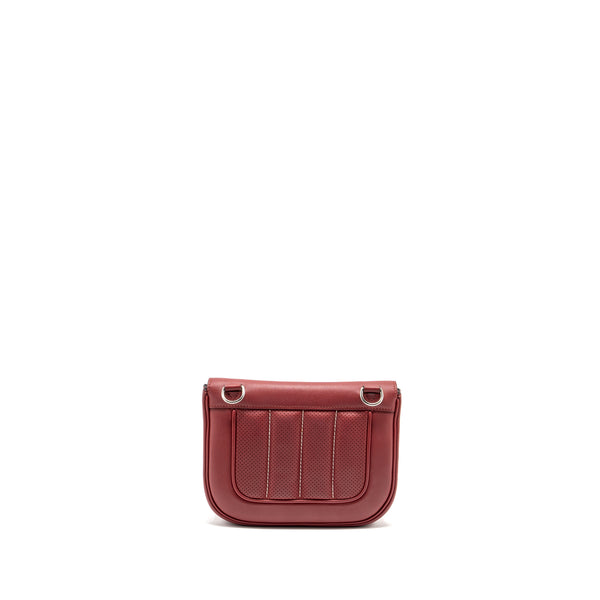 Hermes Berline Mini Swift K1 Rouge Grenat SHW Stamp X