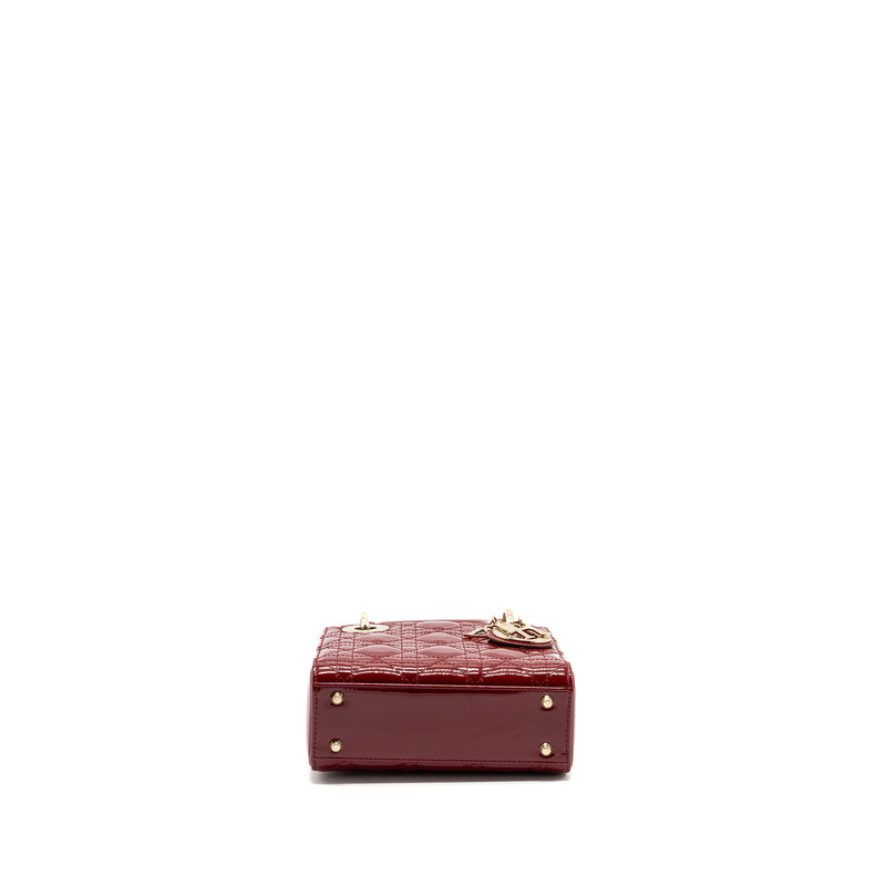 Dior Mini Lady Dior Patent Red LGHW