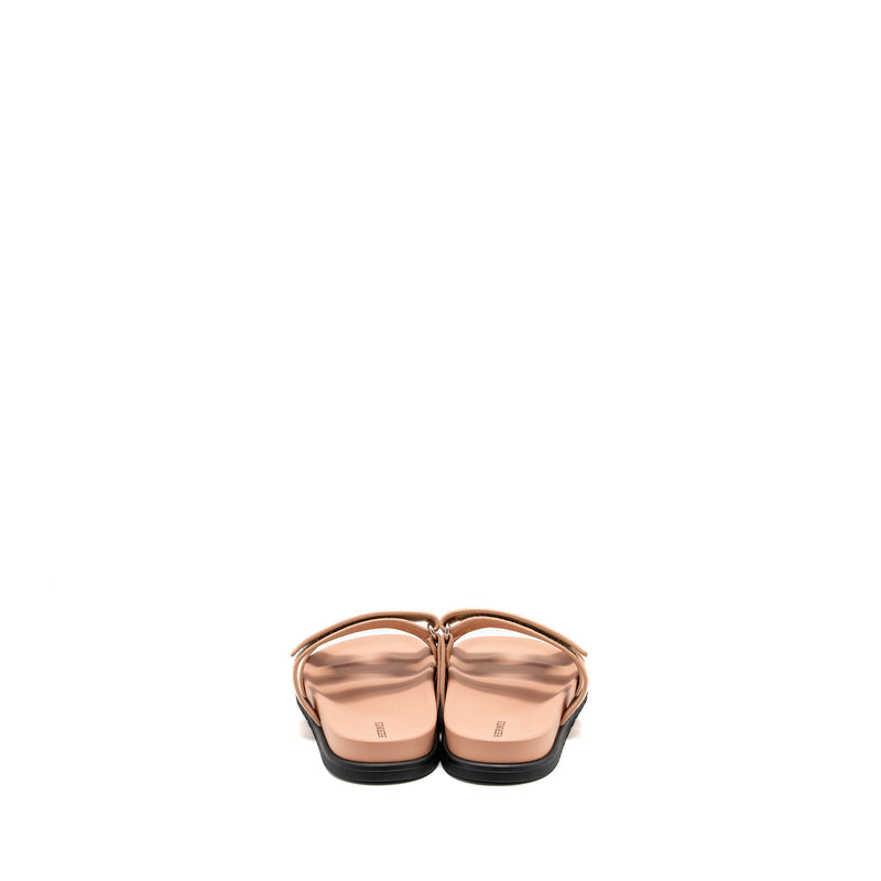 Hermes Size 41 Chypre Sandals Chèvre Goatskin/ Suede Nude