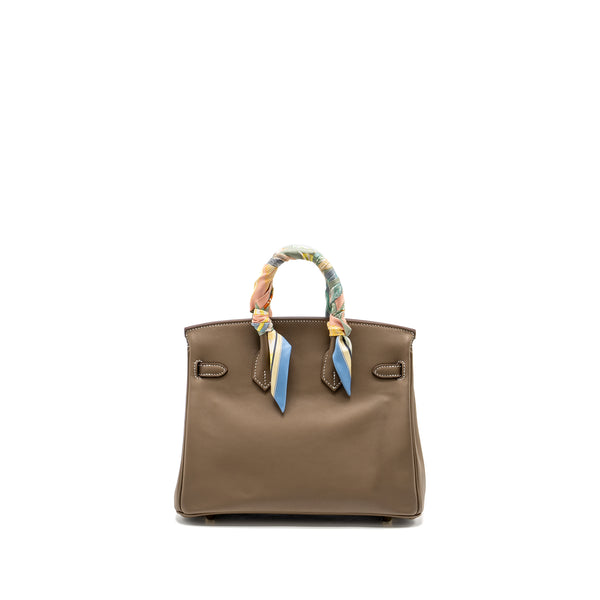 Hermes Birkin 25 Swift Etoupe GHW Stamp B