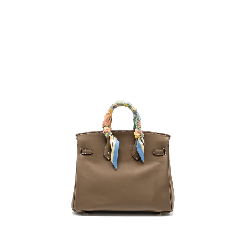 Hermes Birkin 25 Swift Etoupe GHW Stamp B