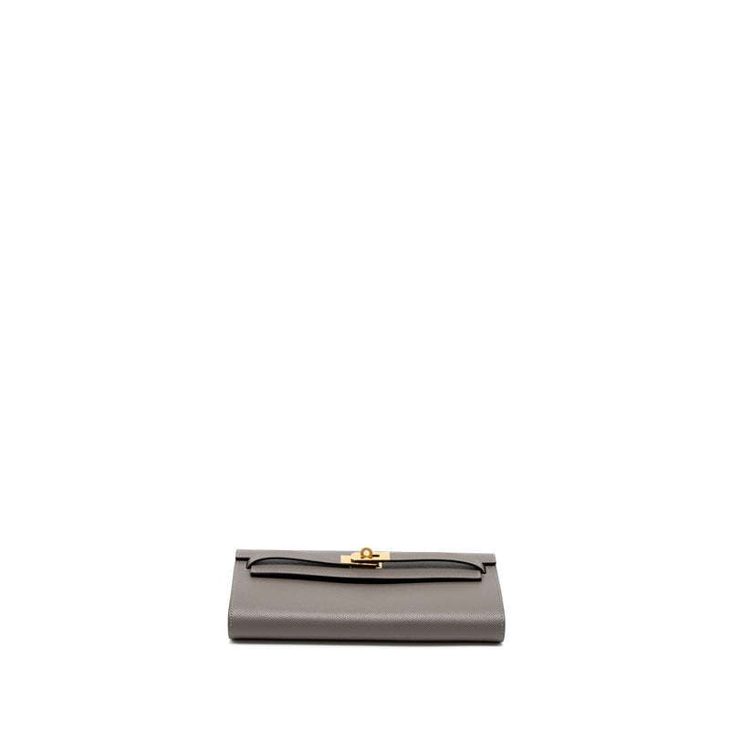 Hermes Kelly To Go Epsom Gris Meyer GHW Stamp U