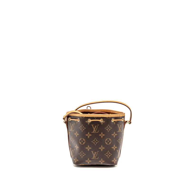 Louis Vuitton Nano Noe Monogram Canvas GHW