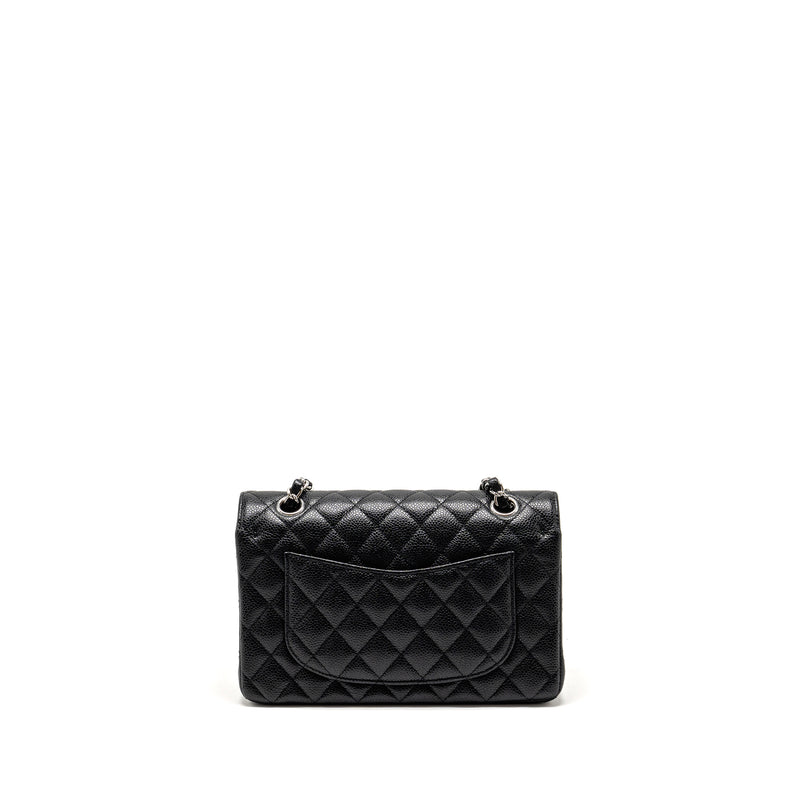 Chanel Small Classic Double Flap Bag Caviar Black SHW (Microchip)