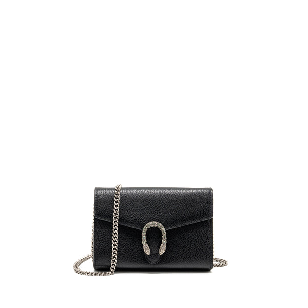 Gucci Dionysus Wallet on Chain Calfskin Black SHW