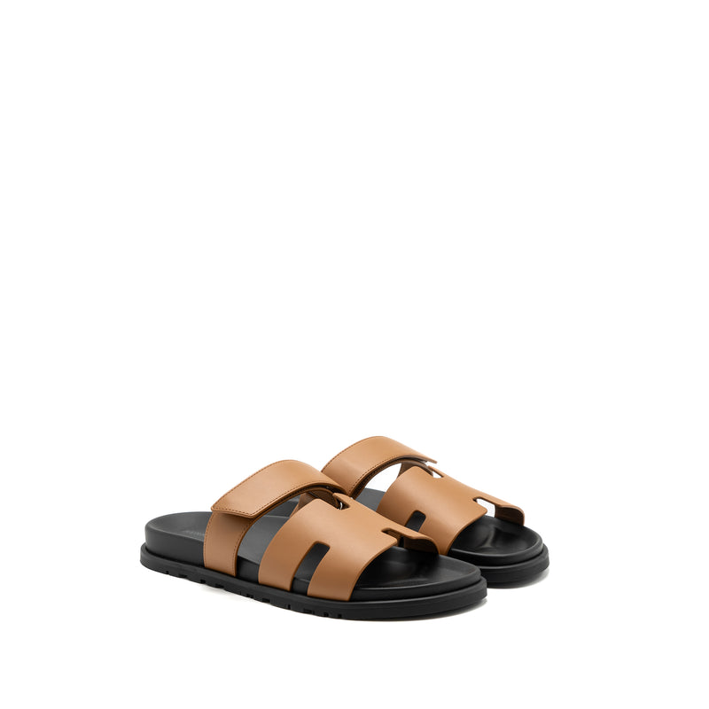 Hermes Size 43 Chypre Sandals Natural