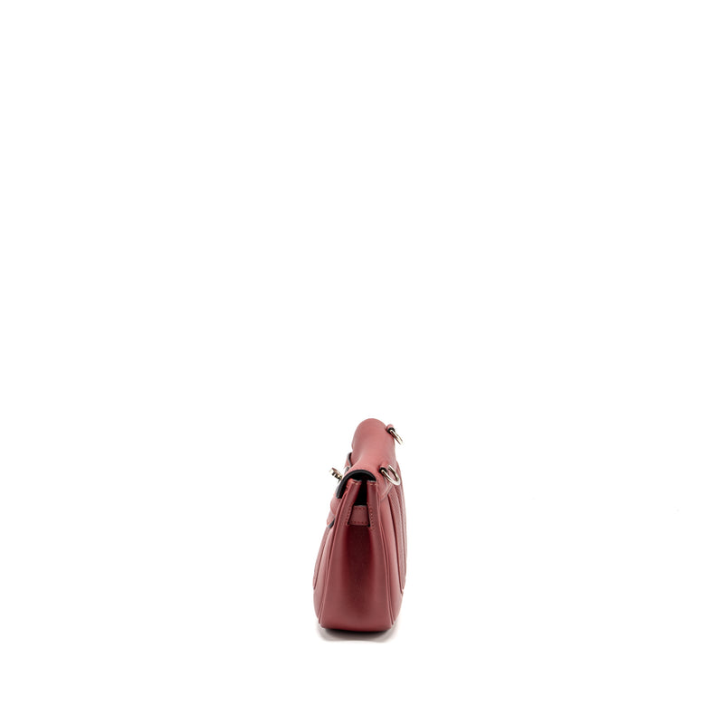 Hermes Berline Mini Swift K1 Rouge Grenat SHW Stamp X