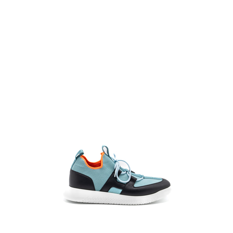 Hermes size 43 duel sneakers blue / black multicolour