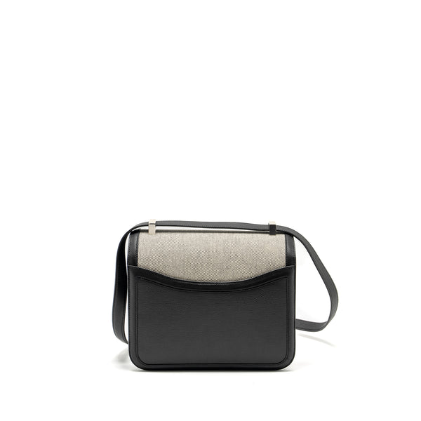 Hermes Constance 24 Toile H Berline/Plume/Swift Black SHW Stamp Y