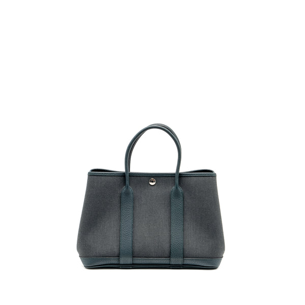 Hermes Garden Party 30 canvas / NEGONDA Vert Rousseau / Vert Cypres SHW stamp D