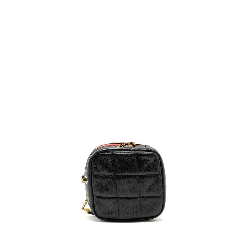 Chanel Quilted shape chain bag caviar black GHW