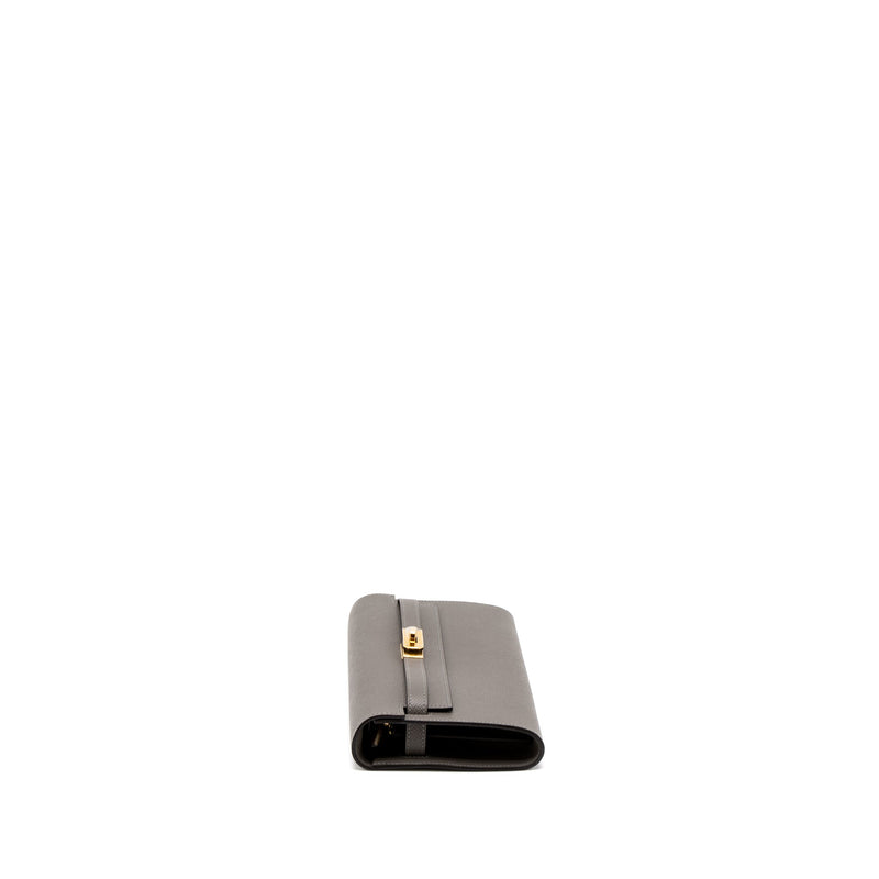 Hermes Kelly To Go Epsom Gris Meyer GHW Stamp U