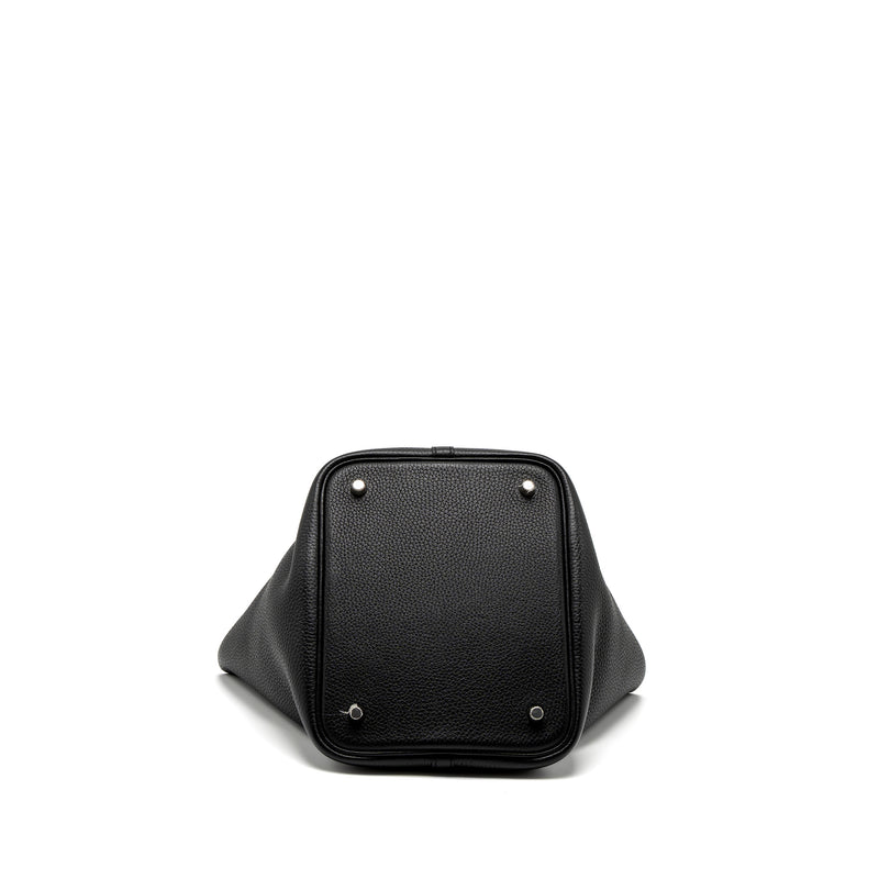 Hermes Picotin 22 Lock Bag Clemence Black SHW Stamp D