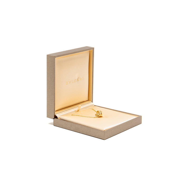 Bvlgari Serpenti Viper Necklace Yellow Gold with Diamonds