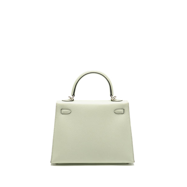 Hermes Kelly 25 Epsom Vert Fizz SHW Stamp B