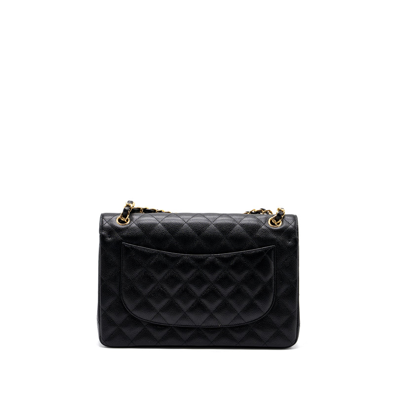 chanel classic jumbo double flap bag caviar black GHW