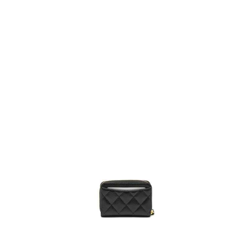 CHANEL, Bags, Brand New Authentic Chanel Caviar Quilted Flap Zip Card  Holder Wallet