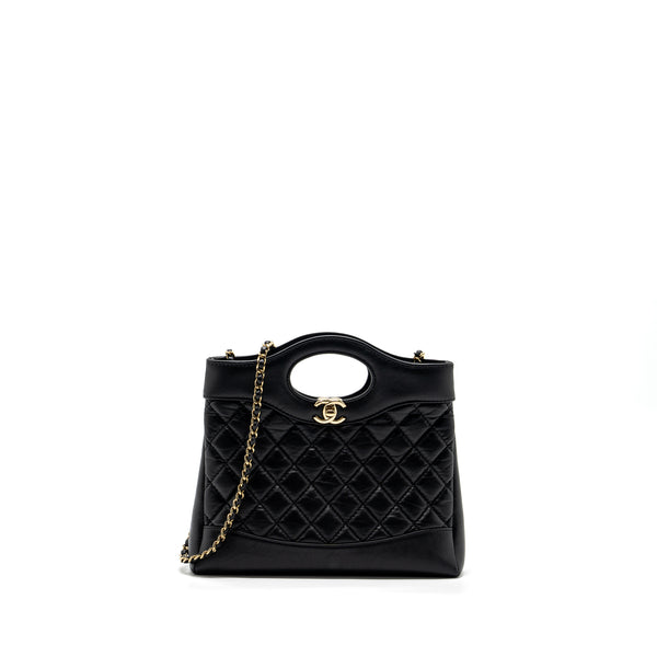 Chanel 23A Mini 31 Bag Calfskin Black LGHW (microchip)