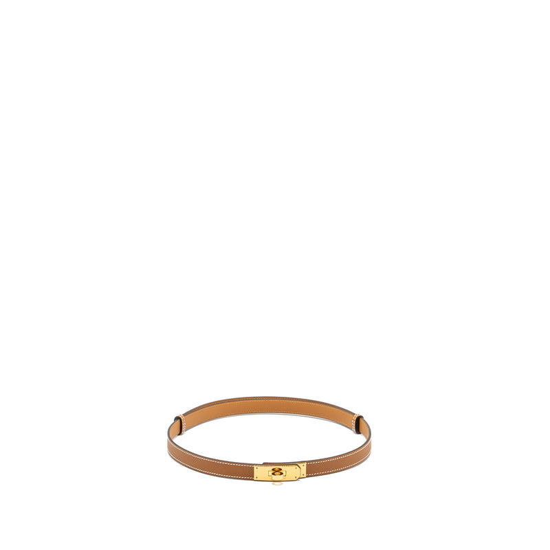Hermes Classic kelly 18 belt epsom gold GHW stamp B