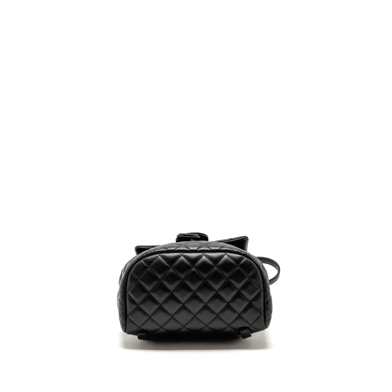 Chanel Urban Spirit Flap Backpack Lambskin Black GHW